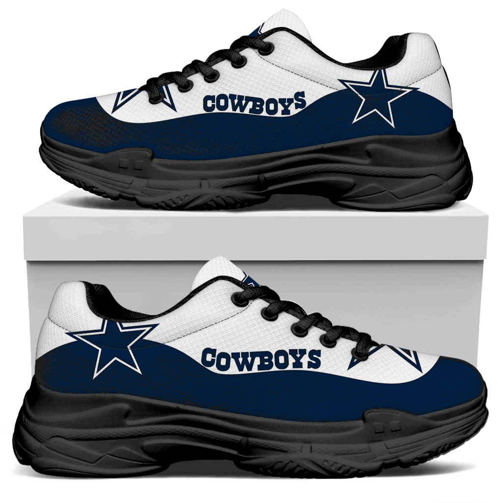 Men's Dallas Cowboys Edition Chunky Sneakers With Line 002